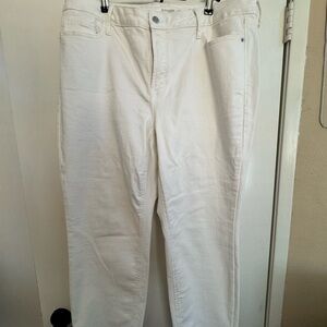 Old Navy Women's White Skinny Jeans